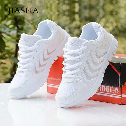 Sneakers women shoes mesh white casual shoes