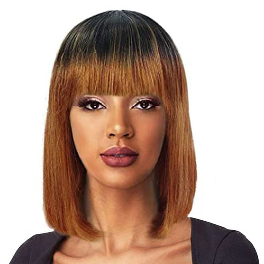 Short Human Hair Wig Women Straight Remy Hair Bob