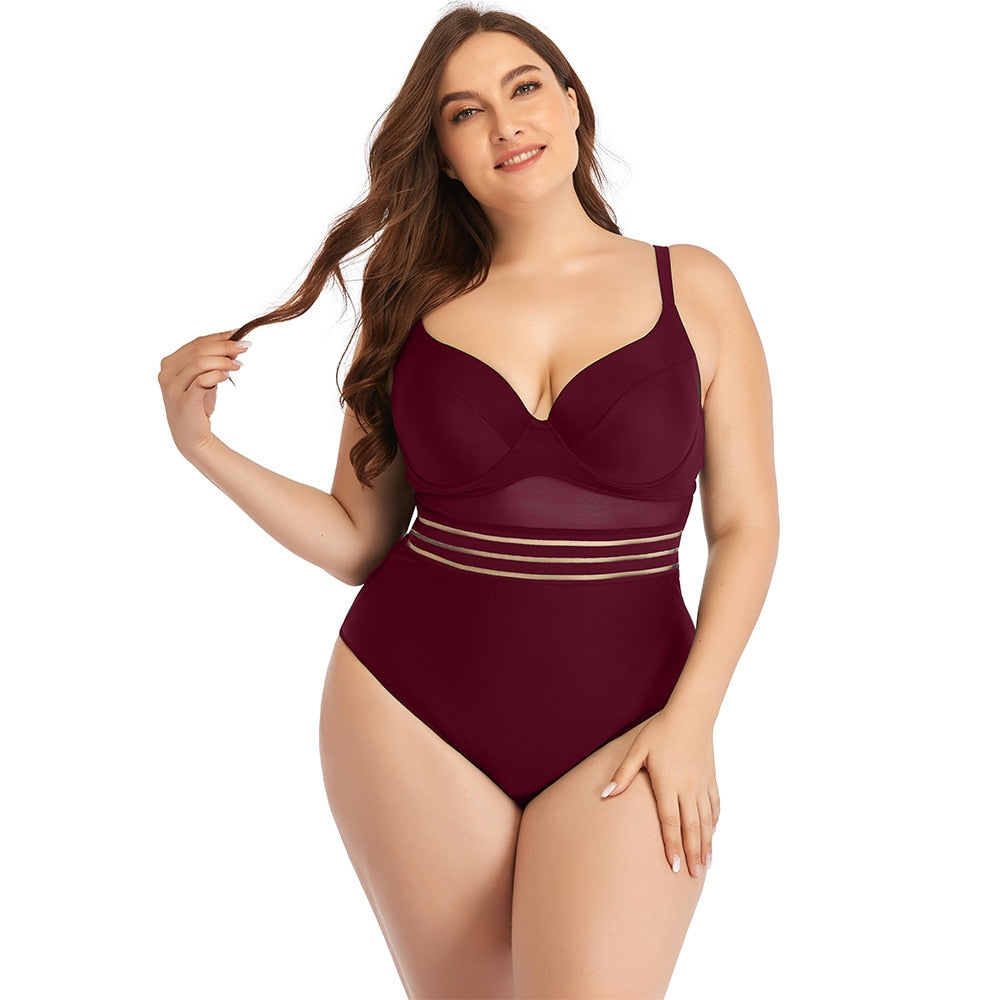 Plus Size Swimsuits Women One Piece Bathing Suit