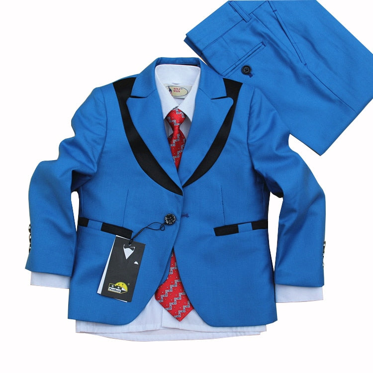 Piano Costumes Jacket Wedding boys  Dress Suit 4 Pieces set high quality jacket+vest+pants +bow tie size 2years -12 years