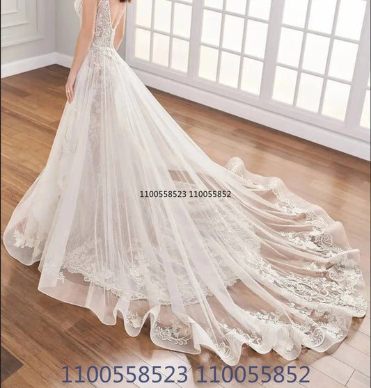 Detachable Wedding train, Removable train, Wedding overskirt, detachable skirt lace appliqué skirt