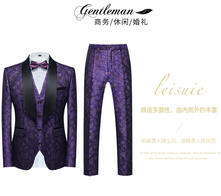 Dylan Brew Collections Mens Purple Suits and Wedding Tuxedos-Tuxedos-Top Super Deals-Free Item Online