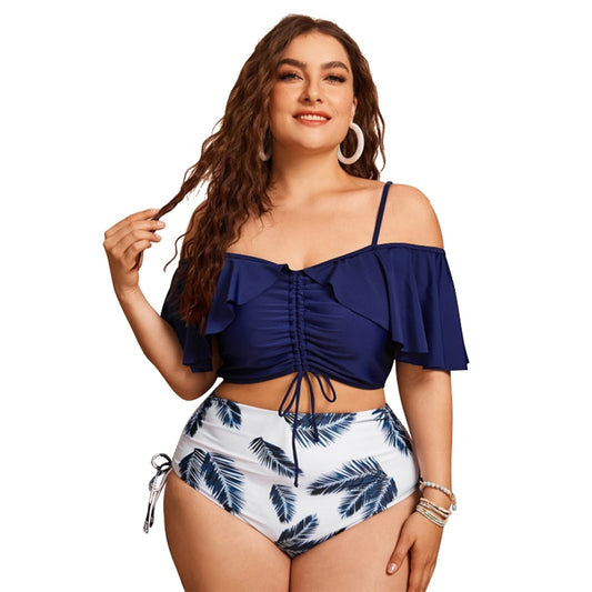 Women Push Up Bikinis Set Swimwear Plus Size High Waist Swimsuit Beachwear