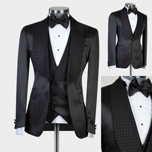 Men Suits Wedding Formal Men Occasion wear-men suit-Top Super Deals-Blue-M-Free Item Online