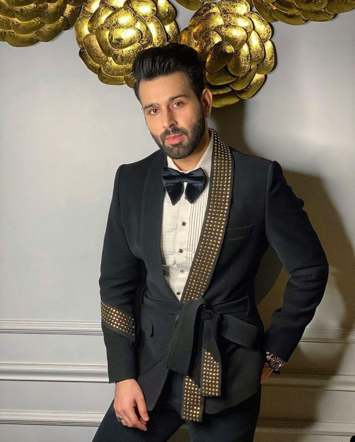 Black Sequin Party Men Suits One-piece Fashion Wedding Suit Jacket Belt Suit for Men Formal Occasion-Top Super Deals-Free Item Online