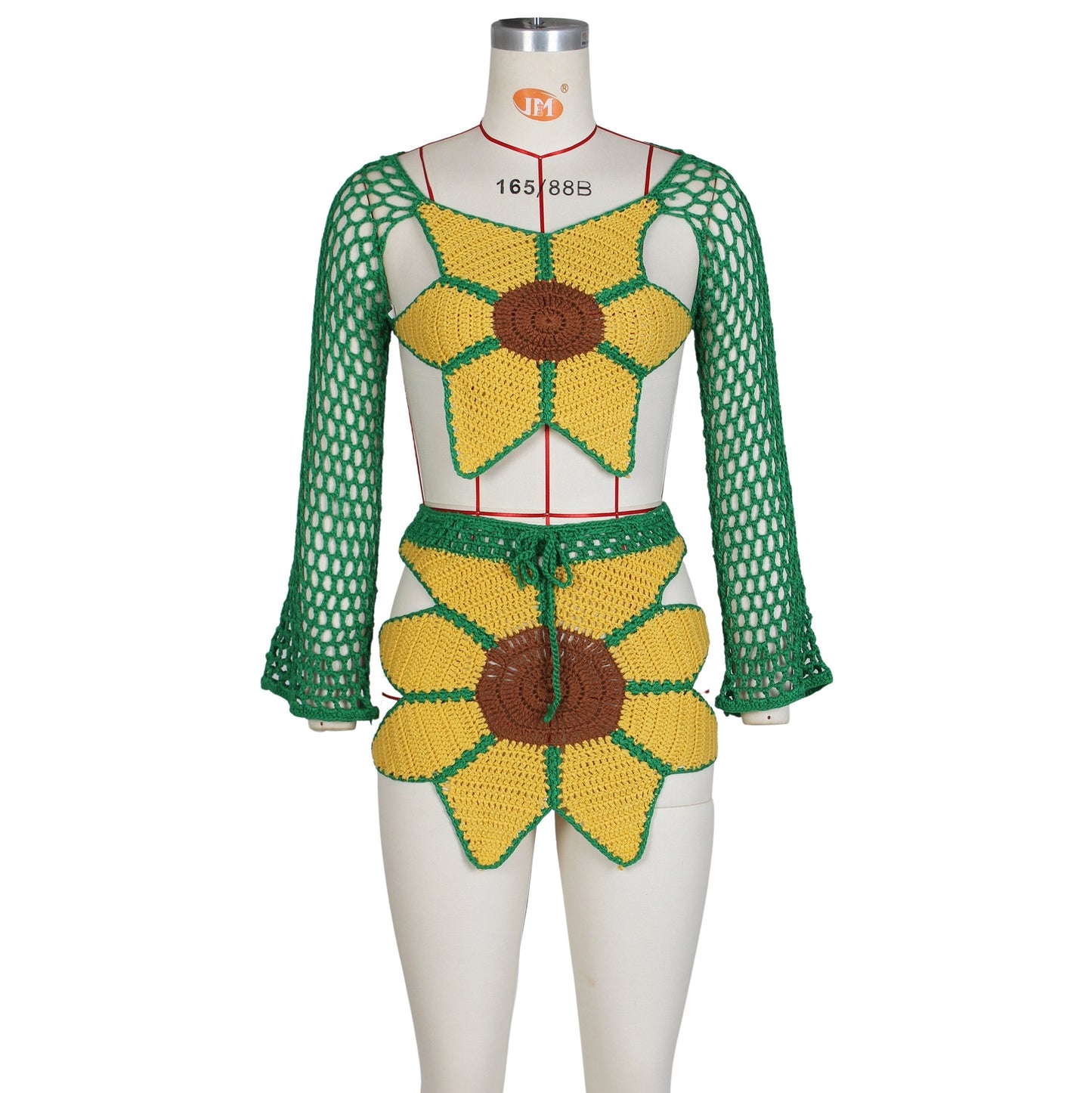 Beach Suit Sexy Hand-crocheted Sunflower Swimsuit Cover Ups