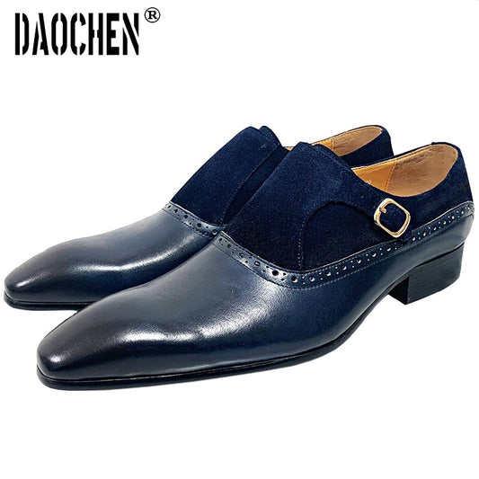 Luxury Brand Mens Shoes Handmade Loafers Summer Dress Shoe Men Casual Shoes Wedding Banquet Office Genuine Leather Shoes For Men