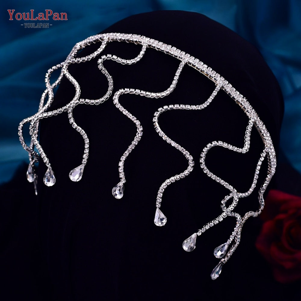 Crystal Wedding Hairband Bridal Hair Ornaments Rhinestone Headband