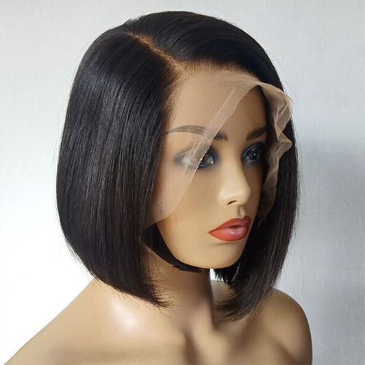 Side Part Bob Wigs Bone Straight Human Hair