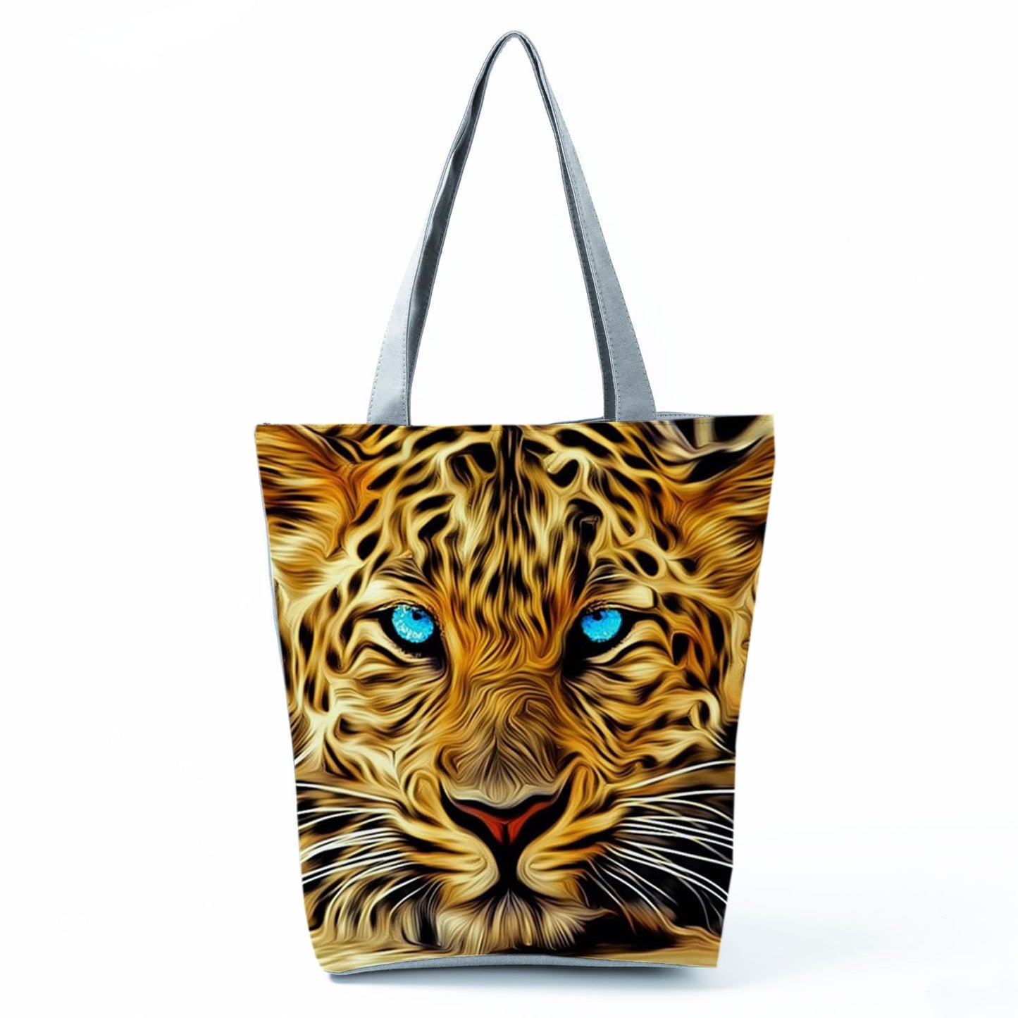 Leopard Printed Shoulder Tote Beach Bag