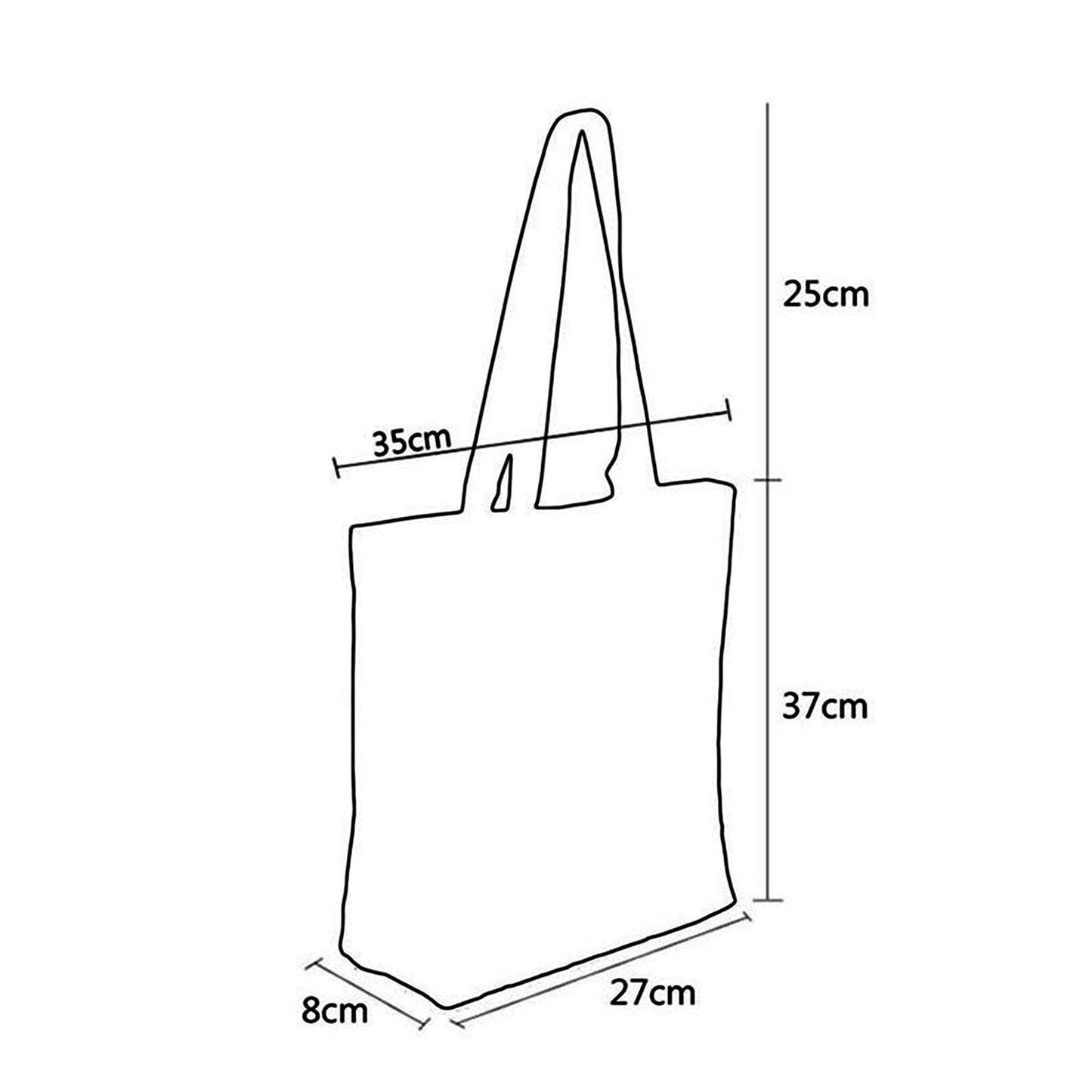 Black Customized Letter Alphabets Women Tote Shoulder Handbag