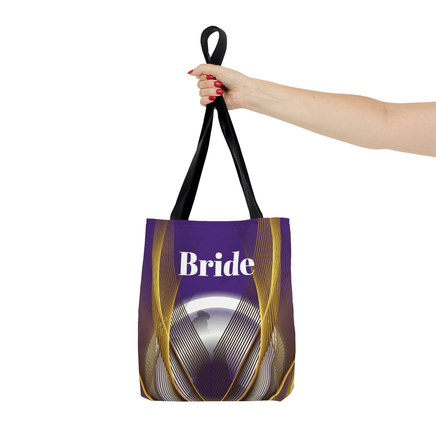 Purple Bridal Tote | Custom Bridal Shower Gift Bag | Wedding Handbag | Gift For Bride | Beach Wedding Shoulder Bag