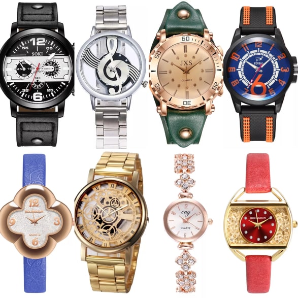 5 Assorted Wrist Watches For Men and Women. SAVE $10 off now, use coupon code BLACK-Free Item Online