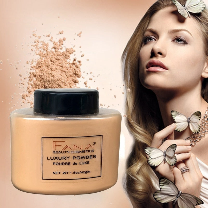 Jolie Beauty Face Foundation Powder Professional Makeup Setting Loose Translucent Matte Smooth Mineral Palette-best foundation for dark skin-Free Item Online