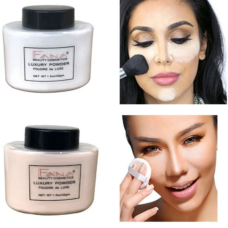 Jolie Beauty Face Foundation Powder Professional Makeup Setting Loose Translucent Matte Smooth Mineral Palette-best foundation for dark skin-Free Item Online