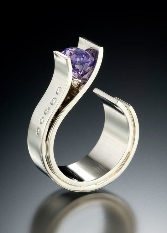 Cute Unisex Stylish Rings Silver Gold Wedding Rings-wedding and engagement rings-Free Item Online