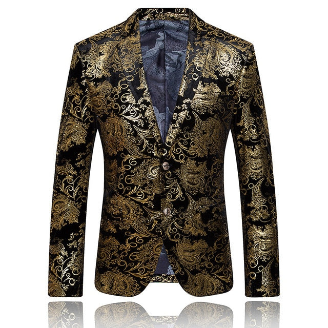 Designer men's slim suit jacket