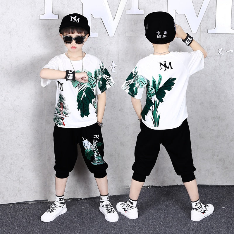 Fashion Boy Clothes Cool Kids Hip Hop Clothing Sports Suit