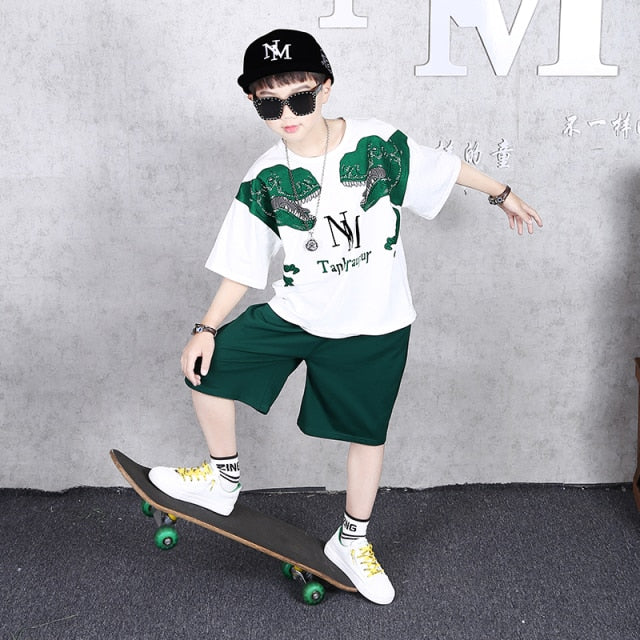 Fashion Boy Clothes Cool Kids Hip Hop Clothing Sports Suit