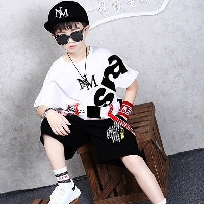 Fashion Boy Clothes Cool Kids Hip Hop Clothing Sports Suit