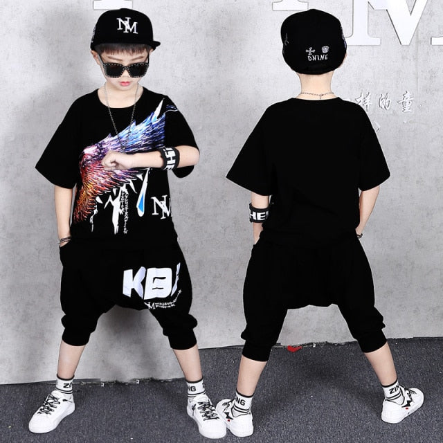 Fashion Boy Clothes Cool Kids Hip Hop Clothing Sports Suit