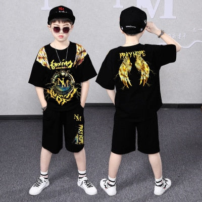 Fashion Boy Clothes Cool Kids Hip Hop Clothing Sports Suit