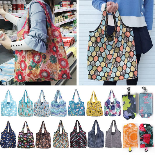 Foldable Shopping Bag Reusable Grocery Large Handbags Tote
