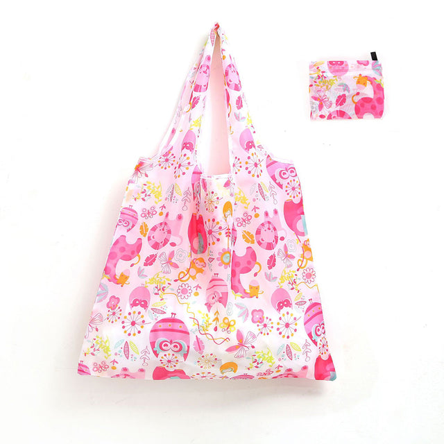 Foldable Shopping Bag Reusable Grocery Large Handbags Tote