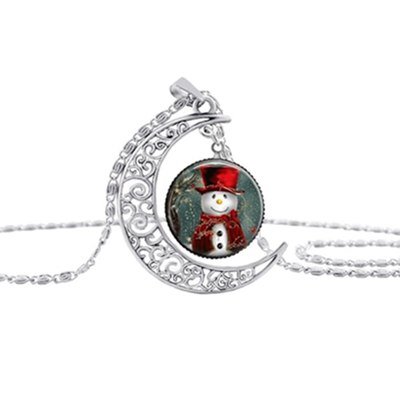 Gailis Santa Claus Photo Christmas Gift Chain Statement Necklaces ( More Designs)-christmas jewelry-08-Free Item Online