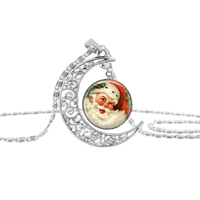 Gailis Santa Claus Photo Christmas Gift Chain Statement Necklaces ( More Designs)-christmas jewelry-10-Free Item Online