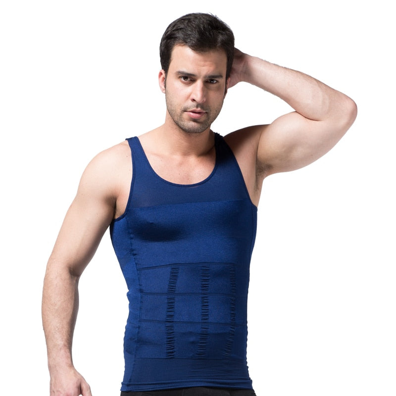 Jovan Men Slimming Body Shaper Underwear Body Tummy Belly Compression Corset Vest-men body shaper-Free Item Online-Free Item Online
