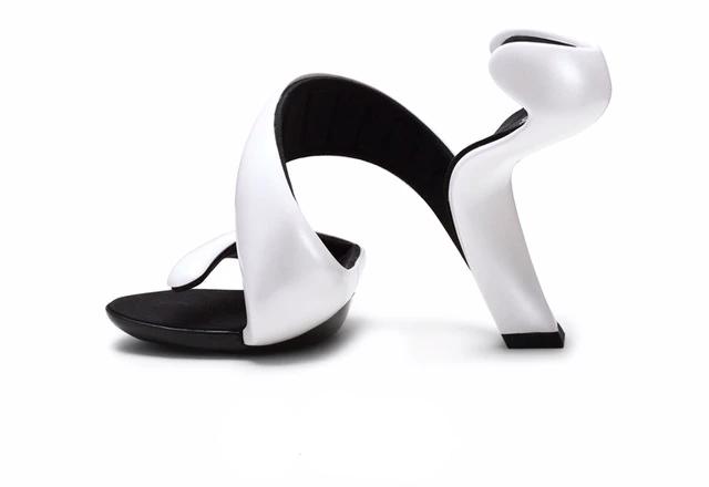 Airy S- Shaped Soleless High Heels Peep Toe Sandals Women Gladiator Fashion Summer Ladies Nightclub Sexy Shoes-women shoes-white-4-Free Item Online