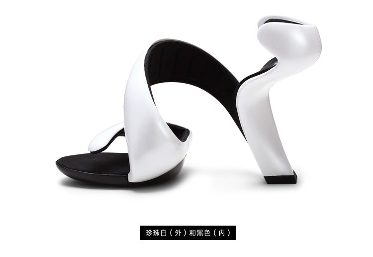 Airy S- Shaped Soleless High Heels Peep Toe Sandals Women Gladiator Fashion Summer Ladies Nightclub Sexy Shoes-women shoes-Free Item Online
