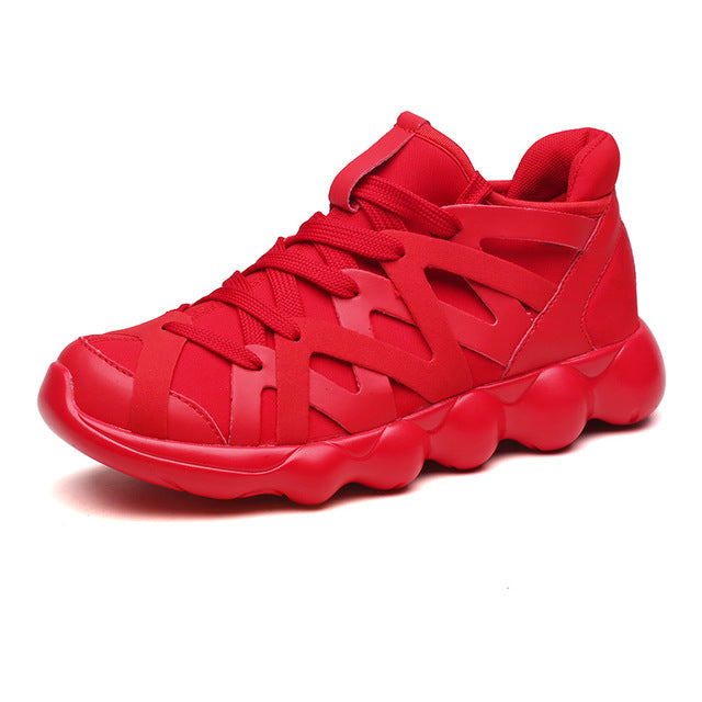 Bondone Lema Designer Men and Women Casual Shoes Lace Up-Unisex Shoes-Red-11-Free Item Online