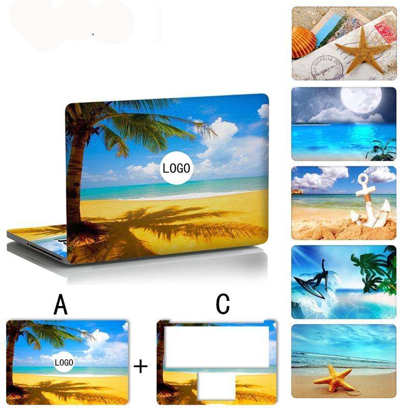 Computee Beach Series Laptop Sticker Skin Notebook Cover 2 in 1 Waterproof Decals-computer skins-Pro 13.3(A1278)-laptop skin 2-Free Item Online