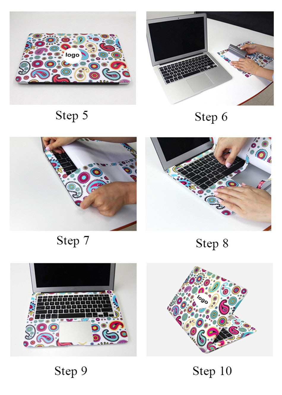 Computee Beach Series Laptop Sticker Skin Notebook Cover 2 in 1 Waterproof Decals-computer skins-Free Item Online