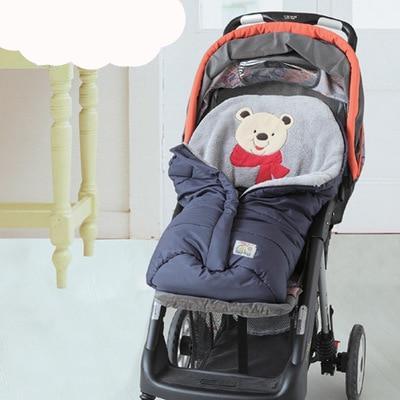 Doodle Winter Baby Stroller Sleeping Bags With Footmuffs-baby sleep bag with footmuff-Navy-85cm-Free Item Online