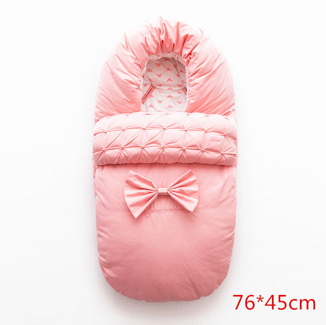 Doodle Cotton Sleeping Bag Warmer Baby Stroller Footmuff-baby footmuff-pink 76-45cm-Free Item Online