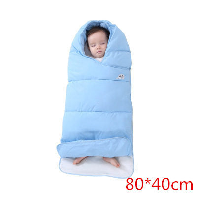Doodle Cotton Sleeping Bag Warmer Baby Stroller Footmuff-baby footmuff-sky blue 80-40cm-Free Item Online