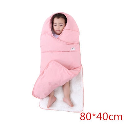 Doodle Cotton Sleeping Bag Warmer Baby Stroller Footmuff-baby footmuff-pink 80-40cm-Free Item Online