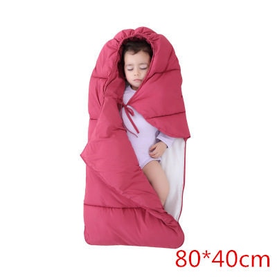 Doodle Cotton Sleeping Bag Warmer Baby Stroller Footmuff-baby footmuff-red 80-40cm-Free Item Online