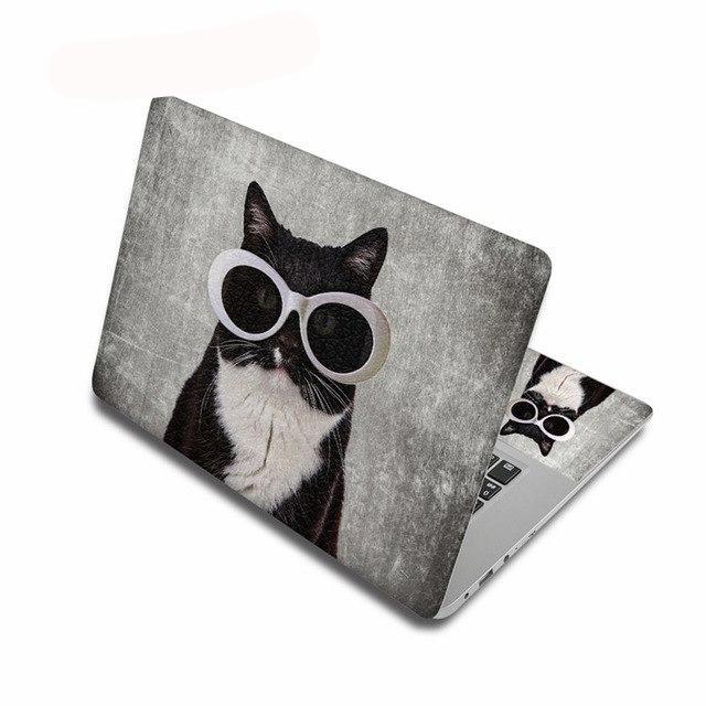 Computee Cute Cat Pattern Stickers Laptop Skin Removable Notebook stickers PC Decal-computer skins-Free Item Online