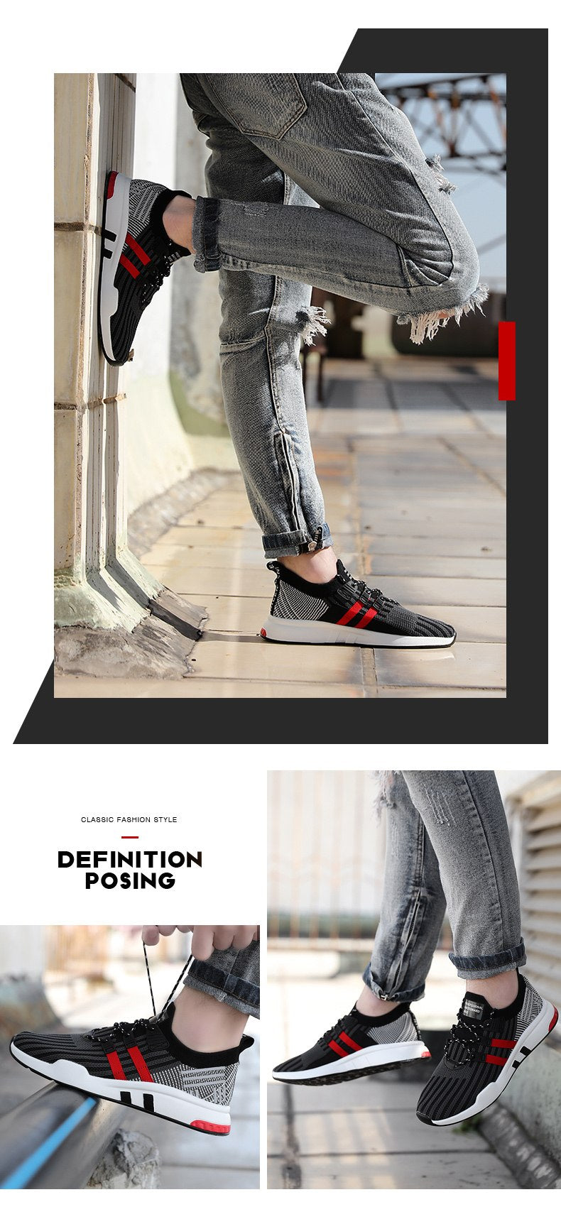 Bondonie Casual Fashion Comfortable Sneakers BOO2-Men Shoes-Free Item Online
