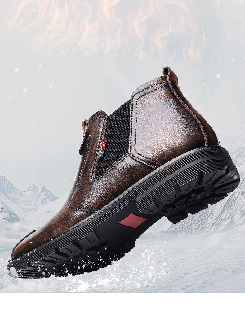 Bondanie Genuine Leather Men Motorcycle Boots-Men Shoes-Free Item Online