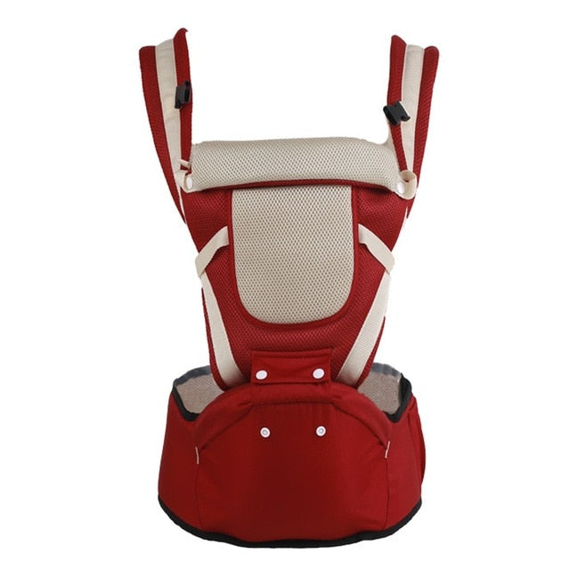 Ergonomic Baby Carrier Infant Hipseat Wrap Sling for Travel 0-48M-RED-Free Item Online