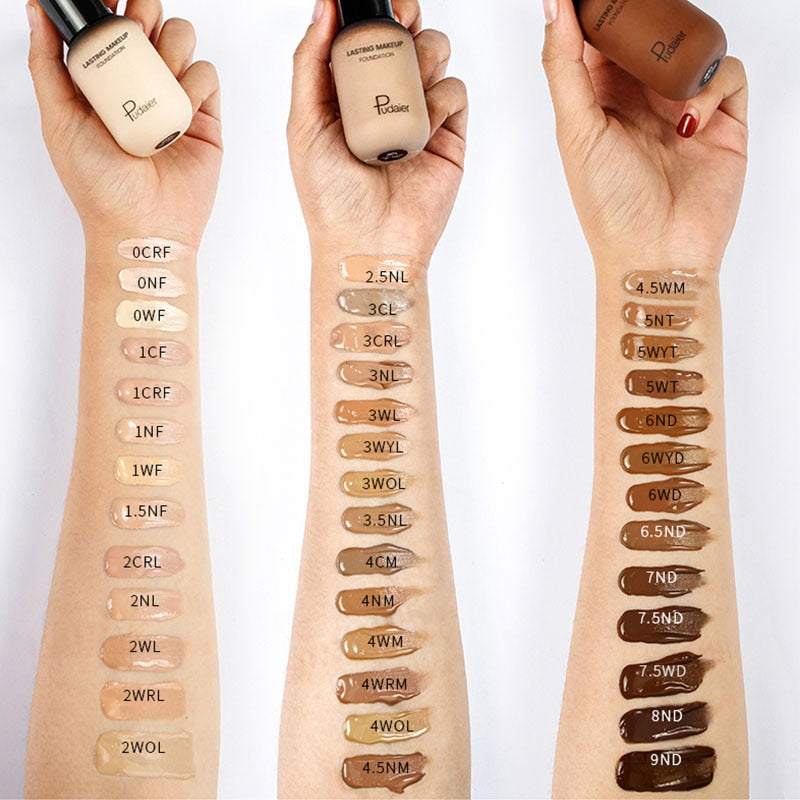 Jolie Beauty Face Foundation Cream Concealer Full Coverage Matte Base Professional Makeup Skin Tone Corrector Dark Skin-best foundation for dark skin-Free Item Online