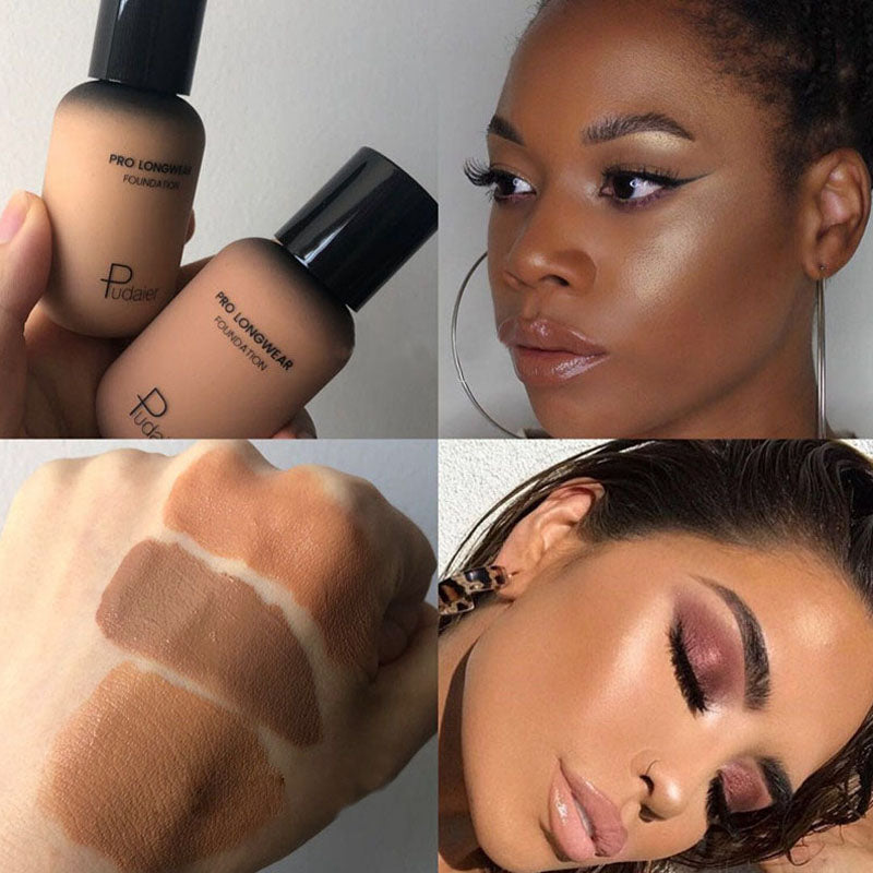 Jolie Beauty Face Foundation Cream Concealer Full Coverage Matte Base Professional Makeup Skin Tone Corrector Dark Skin-best foundation for dark skin-Free Item Online